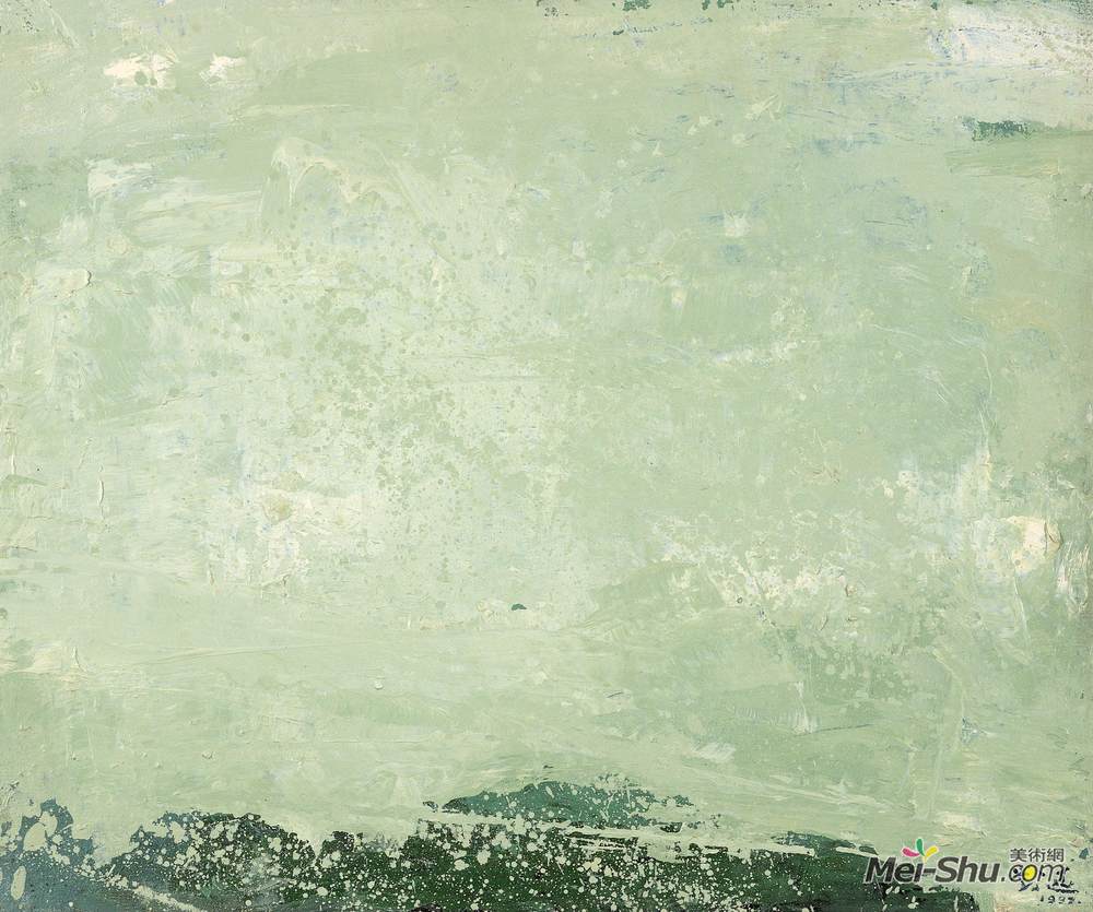 《绿色海浪》刘迅油画作品欣赏