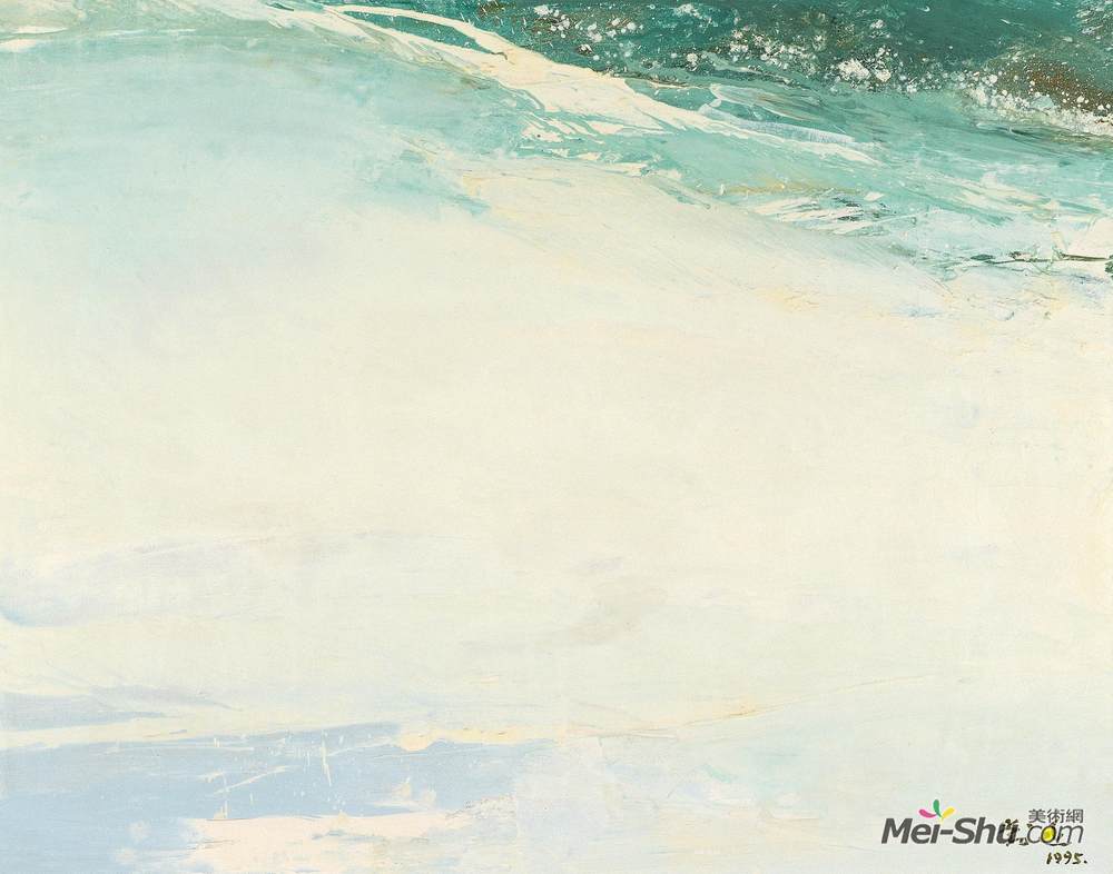 《山涧平湖》刘迅油画艺术作品欣赏