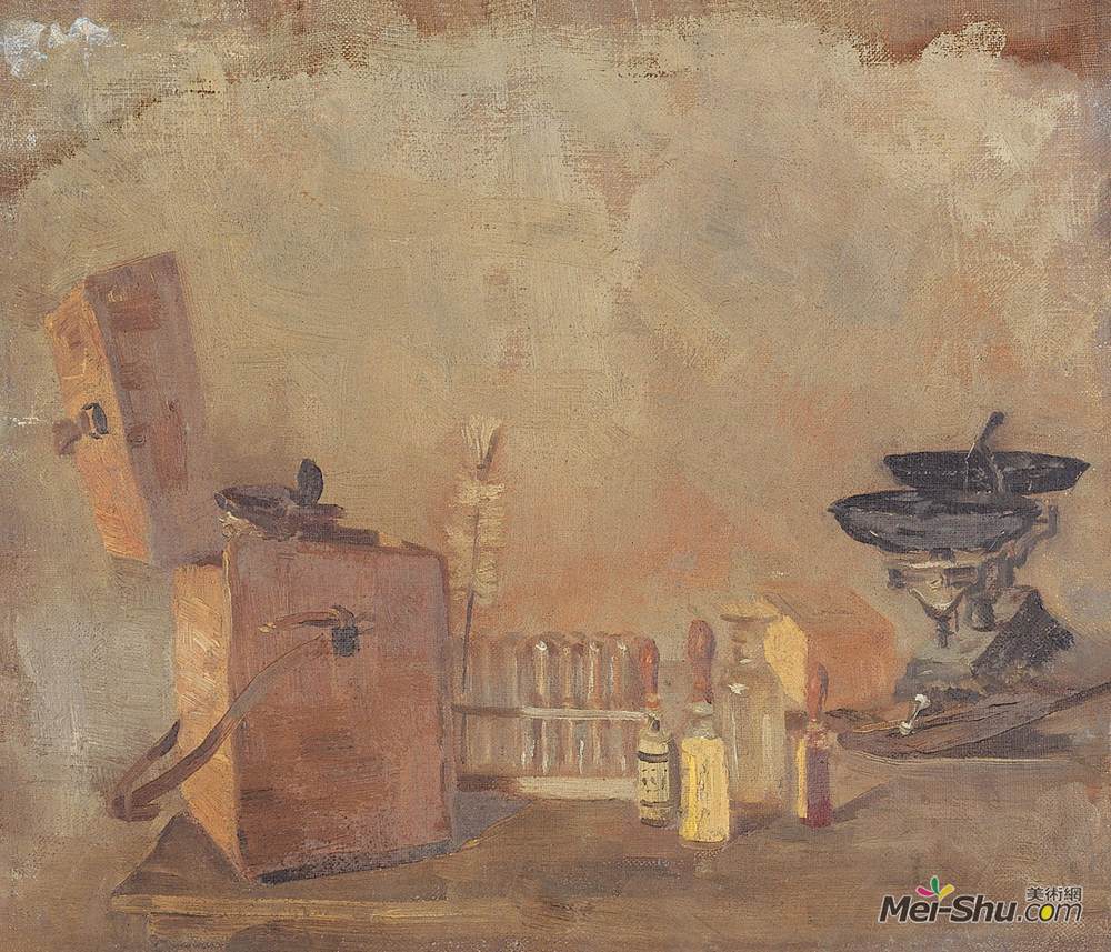 《实验室》刘迅油画高清作品欣赏
