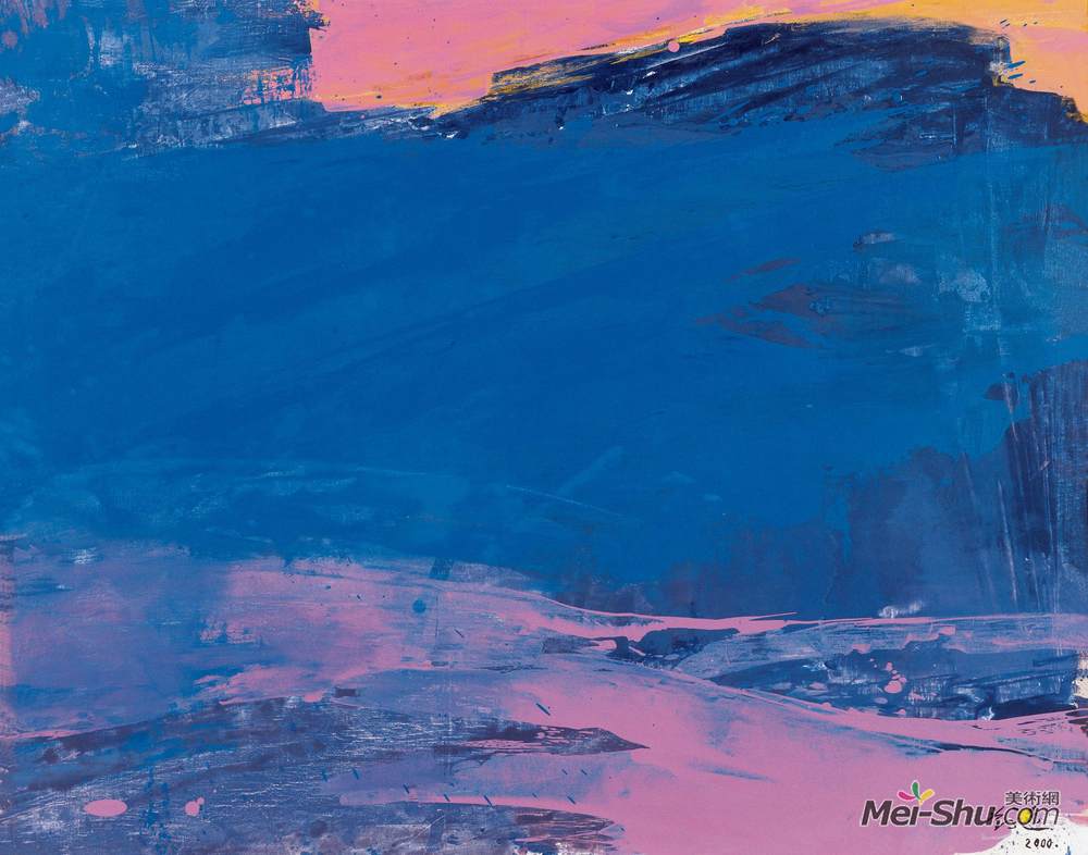 《九寨沟印象——夕照》刘迅油画作品欣赏