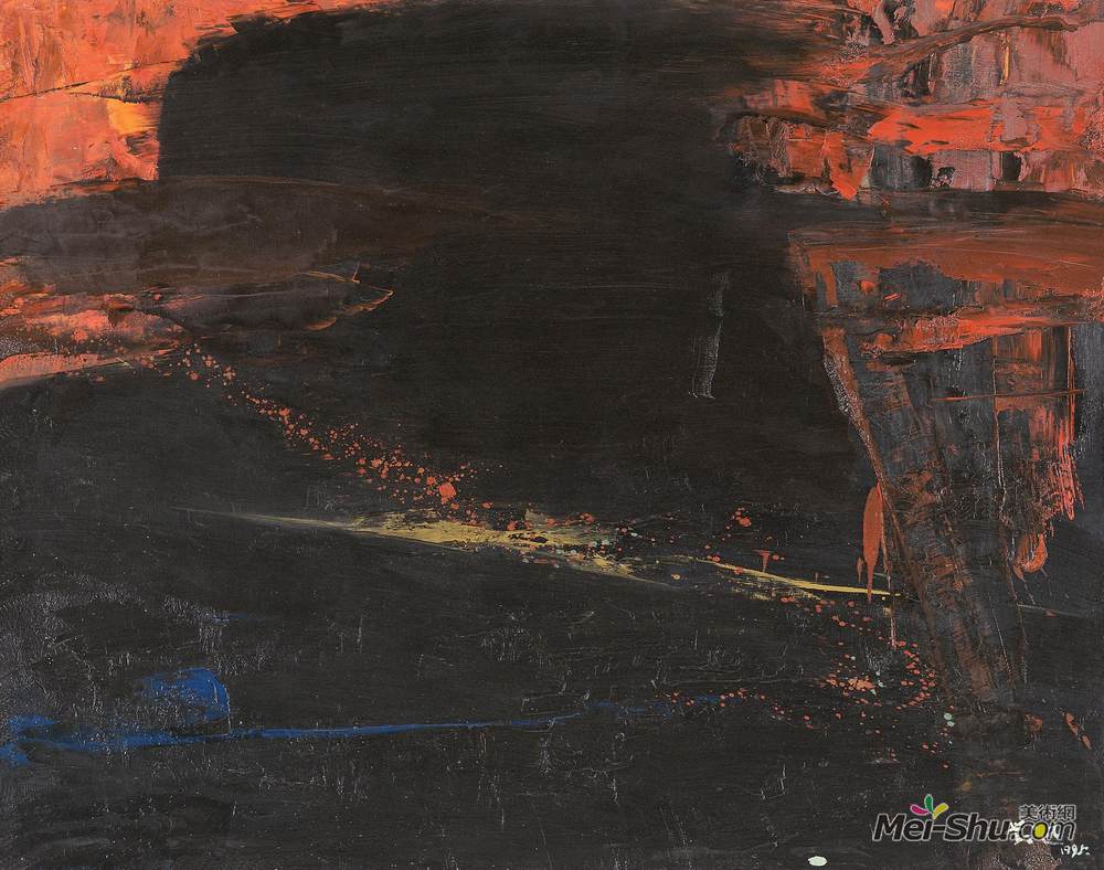 《山谷霞光》刘迅油画作品欣赏