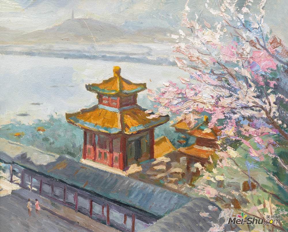 《颐和园之春》韩景生油画艺术作品欣赏