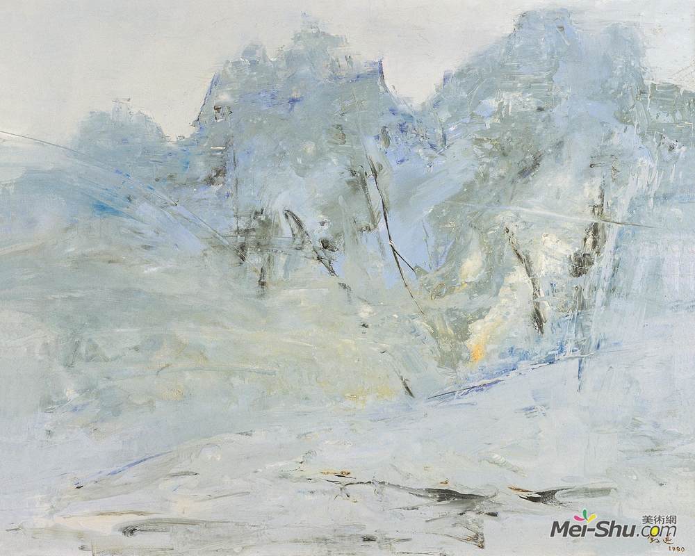 《山》刘迅油画艺术作品