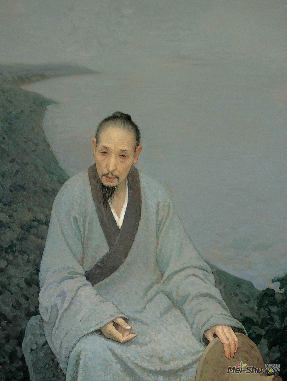 《八大山人》靳尚谊油画高清作品欣赏