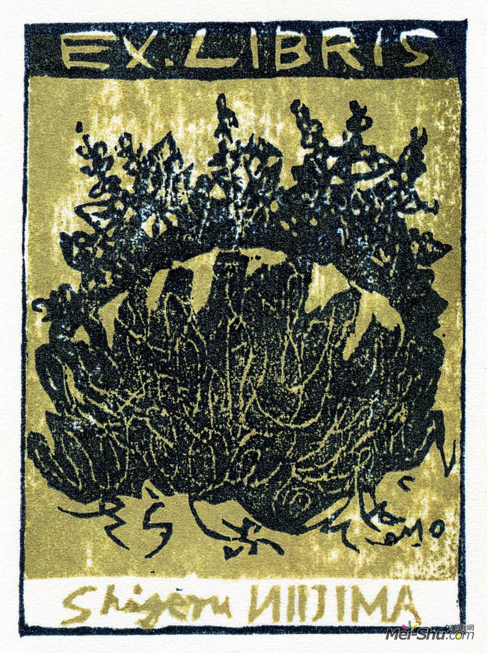 《藏书票》宫本匡四郎版画高清作品欣赏