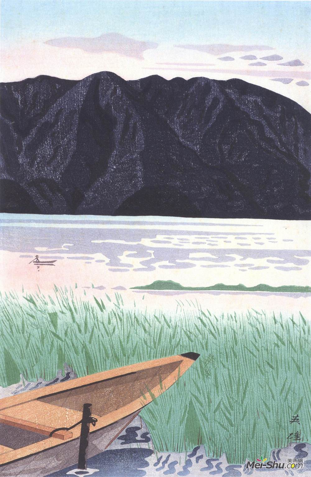 《舟》西山英雄版画作品欣赏