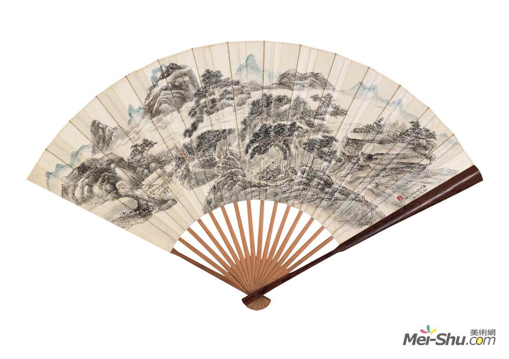 《松峦云居》黄宾虹中国画作品欣赏