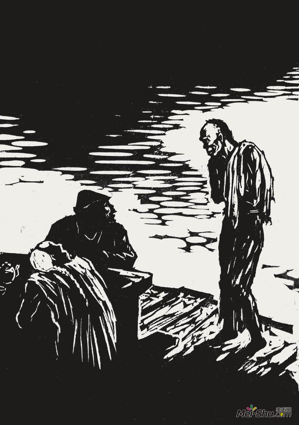 《《阿Q正传》之六》赵延年版画高清作品欣赏