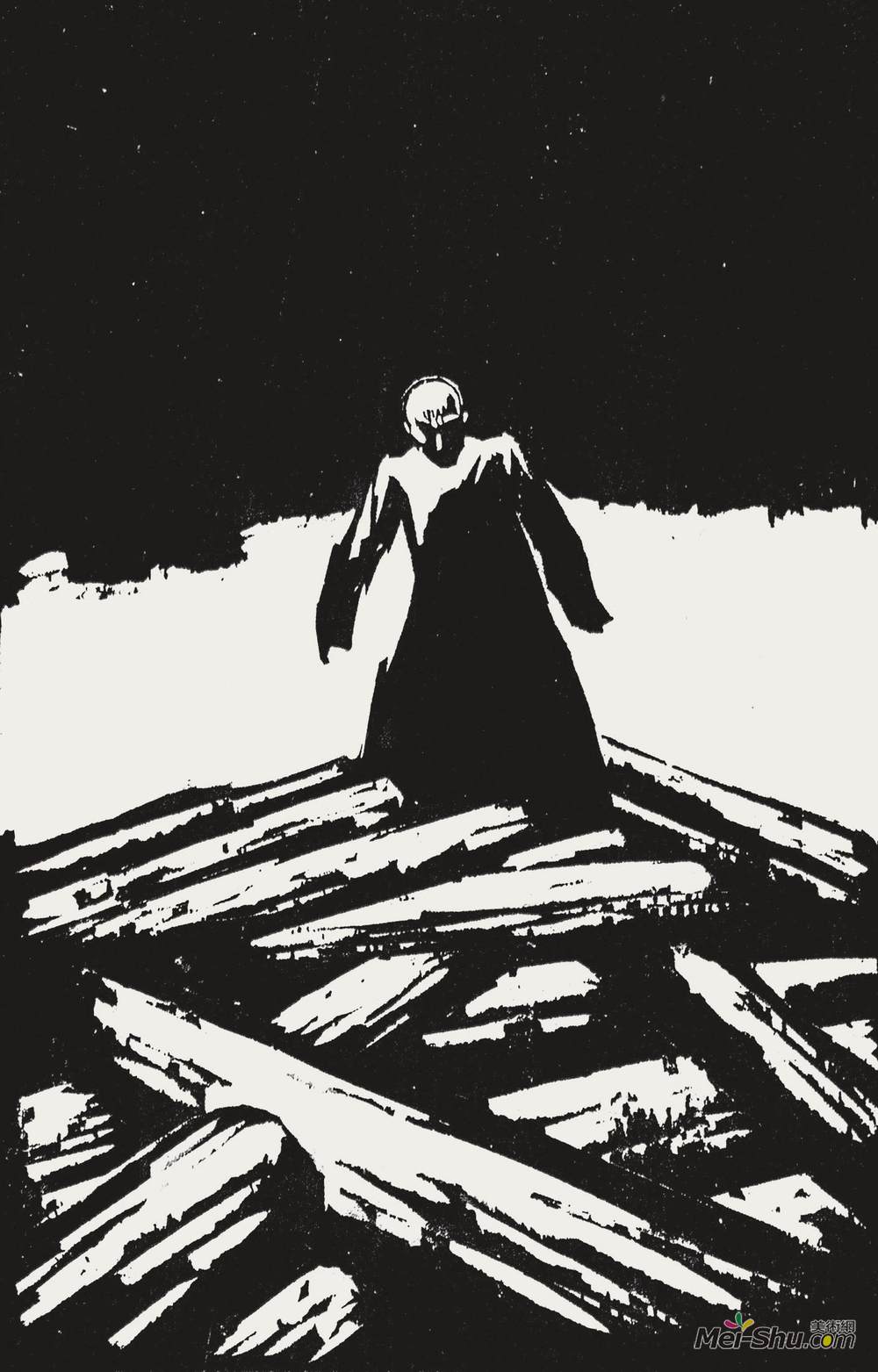 《《狂人日记》之三十六》赵延年版画艺术作品