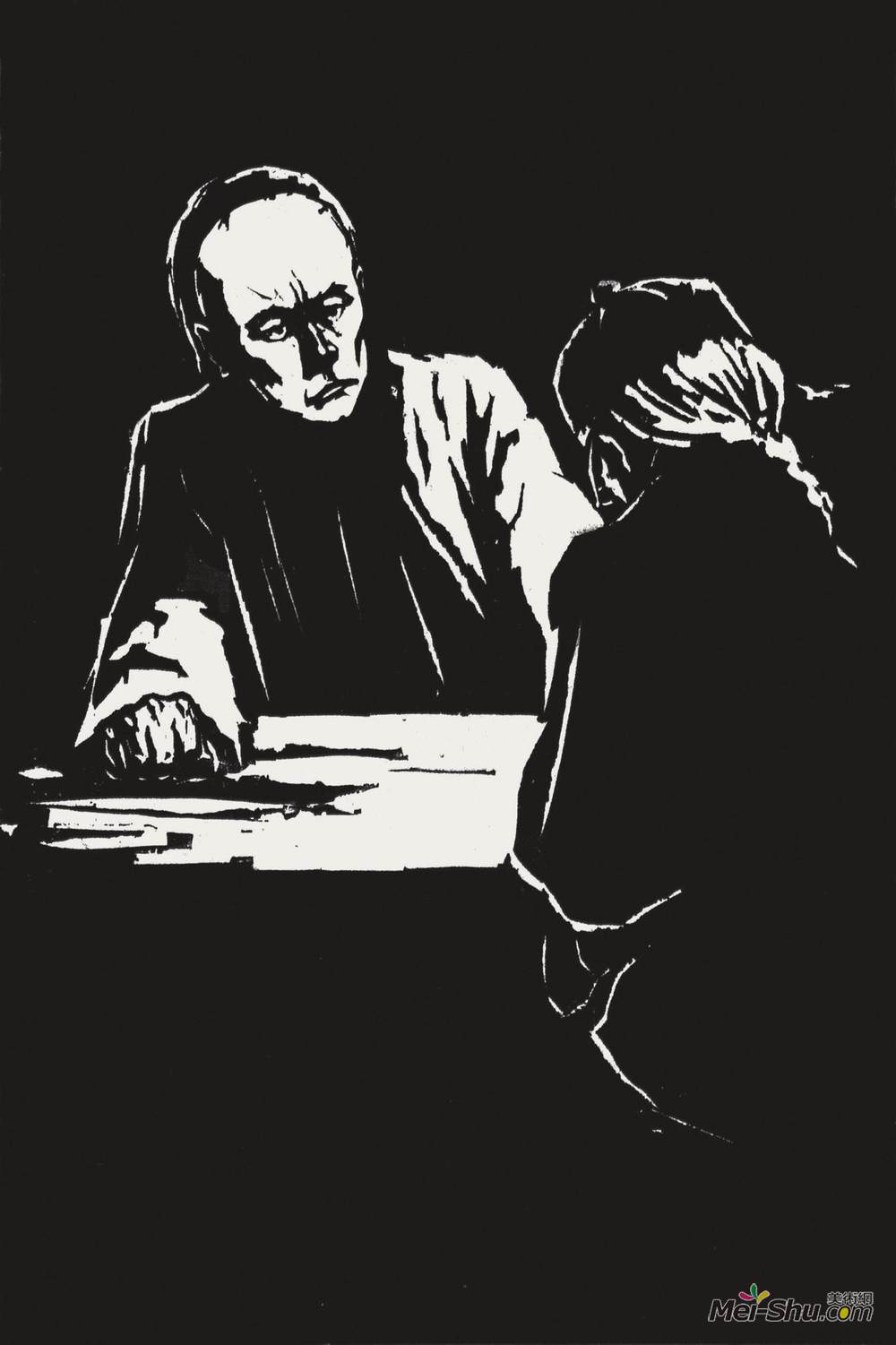《《狂人日记》之十八》赵延年版画艺术作品