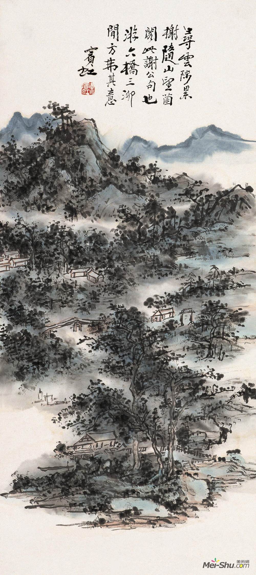 《六桥三泖》黄宾虹中国画高清作品