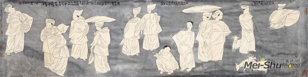 《湘西行》刘幽莎中国画高清作品欣赏