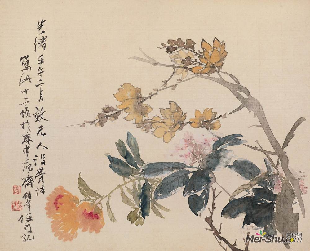 《花卉》任伯年中国画高清作品