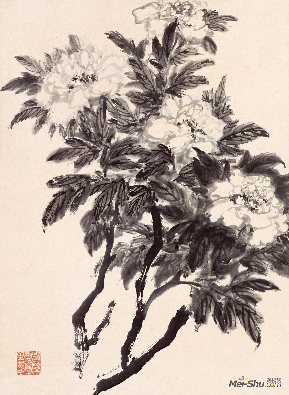 《林区写生3》赵望云中国画艺术作品