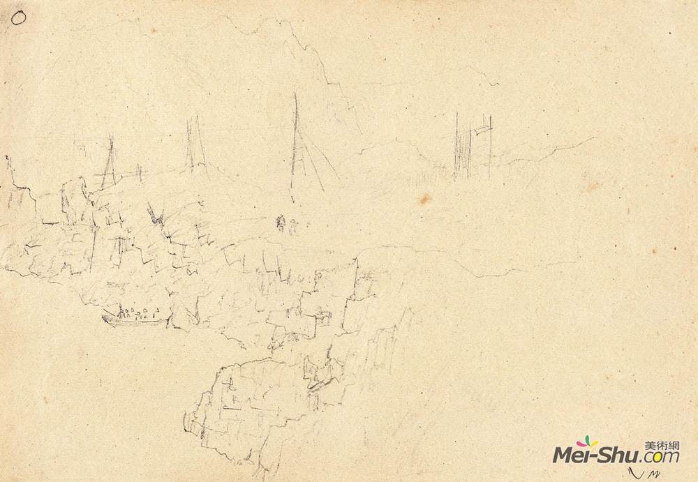 《三门峡写生32》赵望云中国画艺术作品