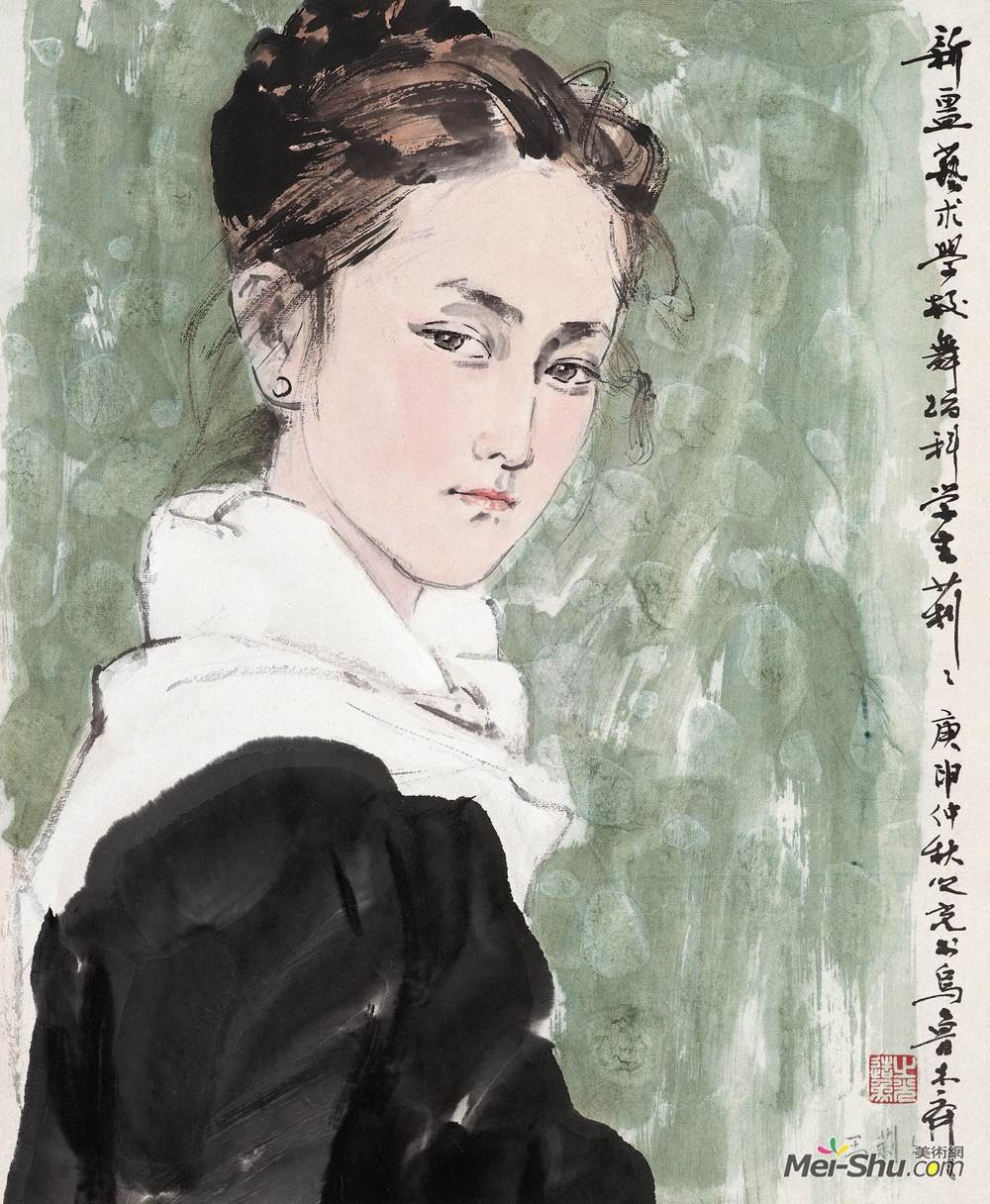 《舞蹈科女学员莉莉》杨之光中国画高清作品欣赏