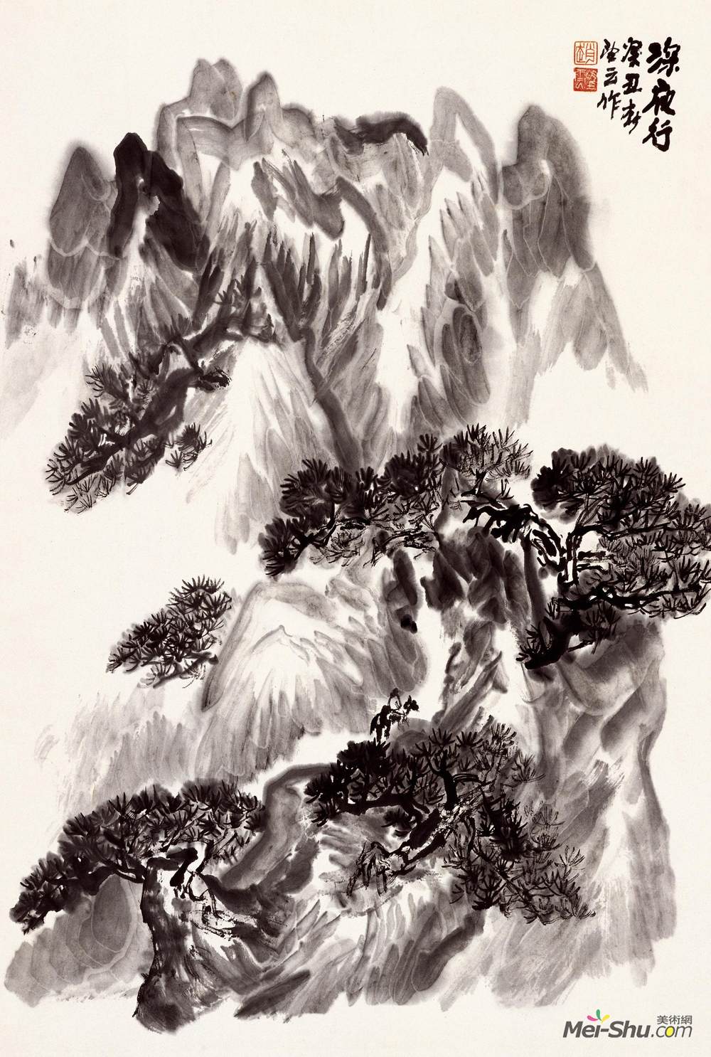 《深夜行》赵望云中国画高清作品欣赏
