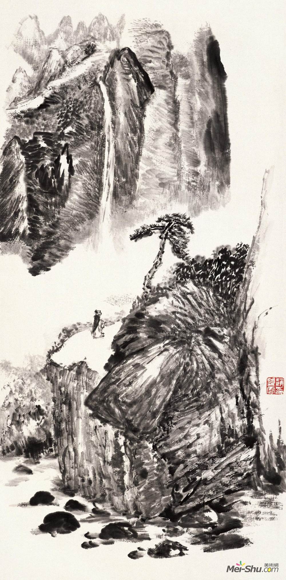 《终南山下》赵望云中国画艺术作品欣赏