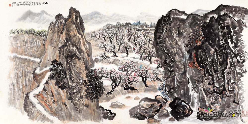 《山城之春》赵望云中国画高清作品