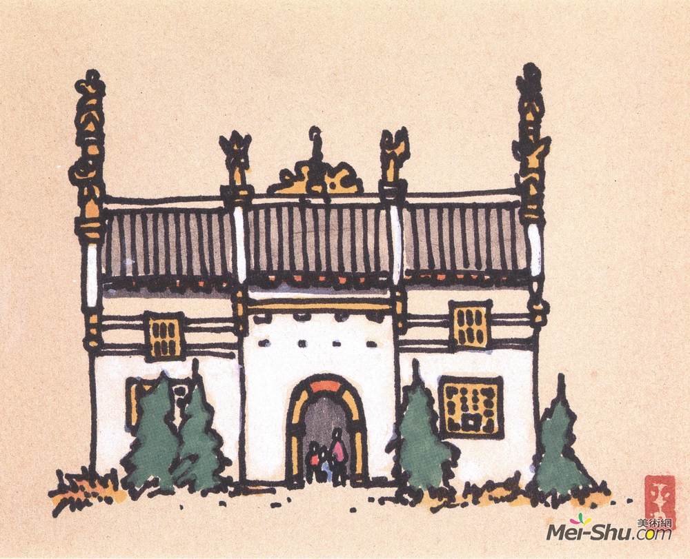 《旅行所见》李平凡素描作品欣赏