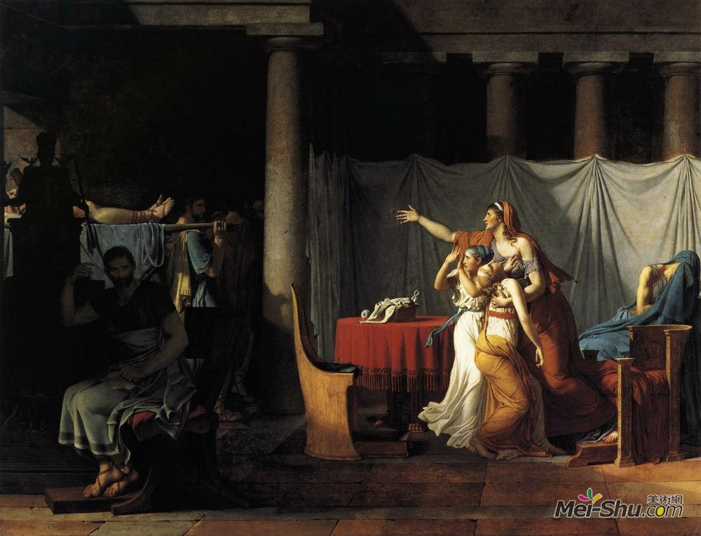 达维特(大卫David)/刀斧手抬着布鲁图斯儿子们的尸体 