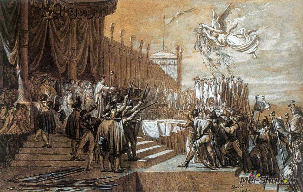 达维特(大卫David)/1804年10月5日军队在五月广场向皇帝宣誓 
