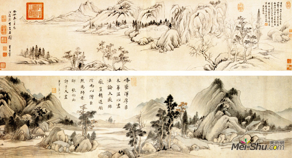 《岩居图》中国山水名画