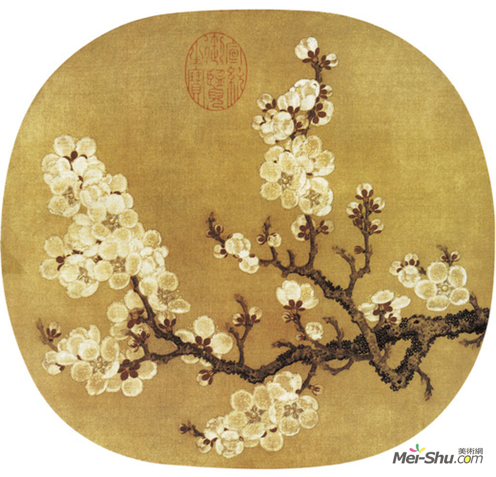 《杏花图》中国花鸟名画