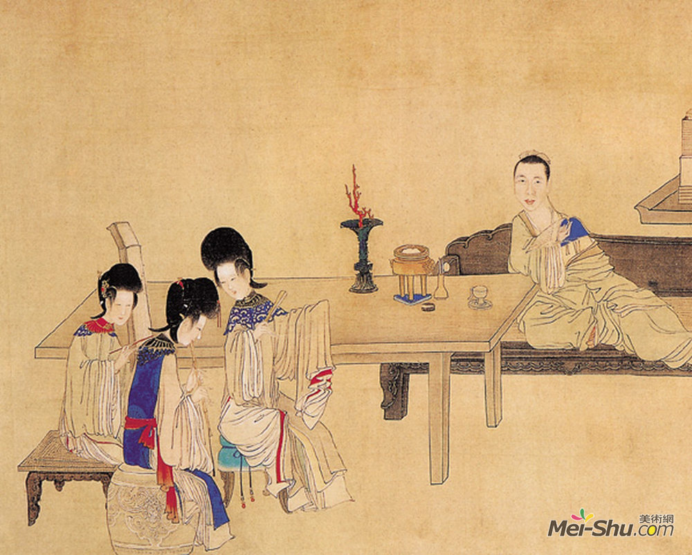 《乔元之三好图》中国人物名画