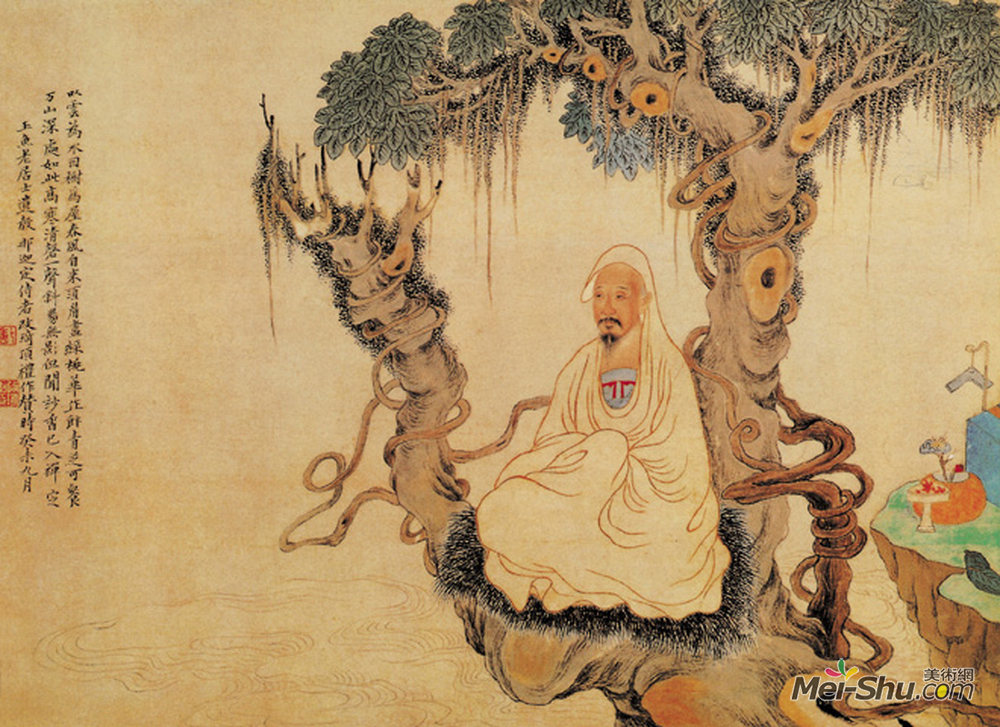 《钱东像》中国人物名画