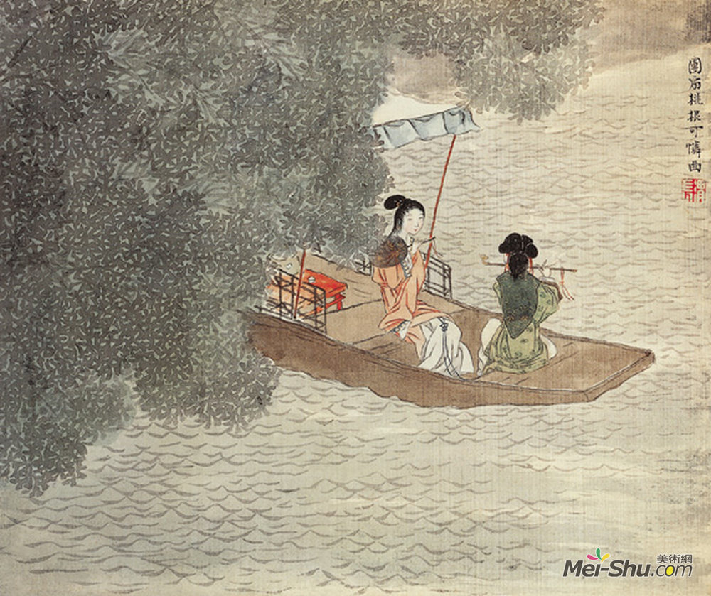 《大梅诗意图》 中国人物名画