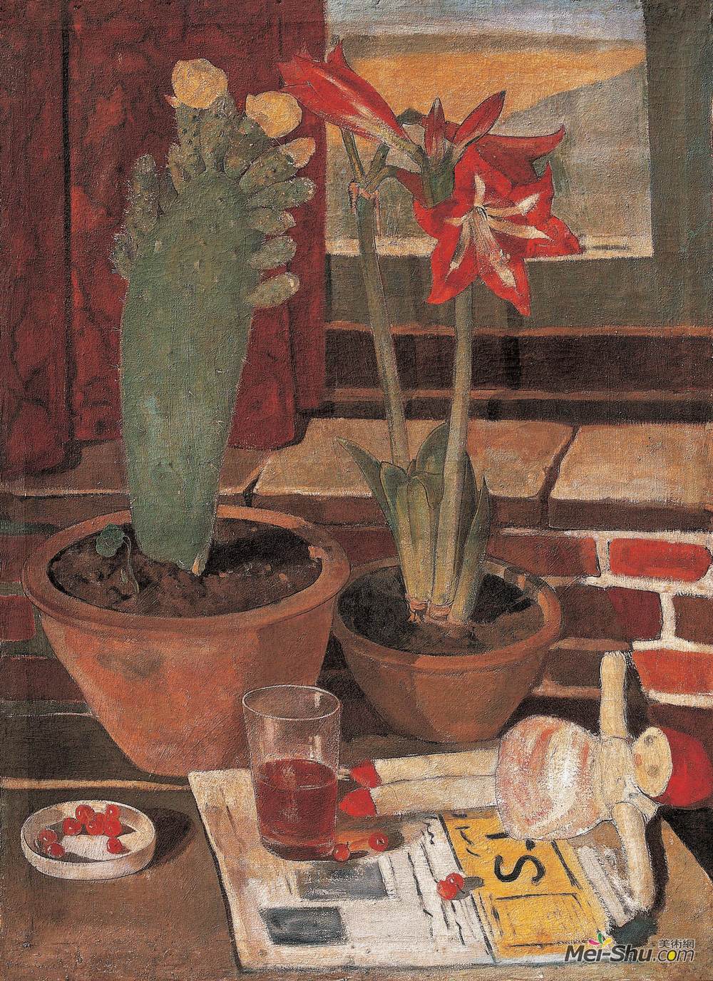 《平地一声雷》常书鸿油画艺术作品欣赏