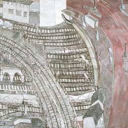 《阿克街 格雷斯海姆街一角》贝尔特莱姆·耶思丁斯基油画作品欣赏