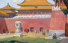 《故宫午门》韩景生油画高清作品欣赏