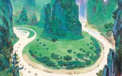《漓江胜景》周令钊水彩艺术作品