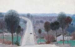 《乡村公路》沈行工油画作品