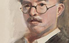 《自画像》秦宣夫水彩艺术作品欣赏