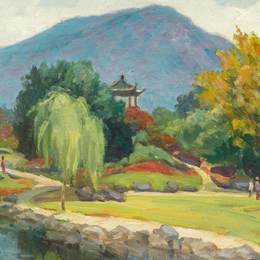《江南风景》韩景生油画艺术作品