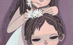 《戴花》池田修三版画艺术作品欣赏