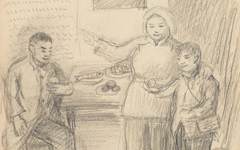 《《说家史》及其画稿4》秦宣夫水彩艺术作品