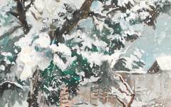 《雪松》秦宣夫水彩艺术作品欣赏