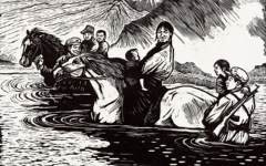 《渡》汪刃锋版画高清作品