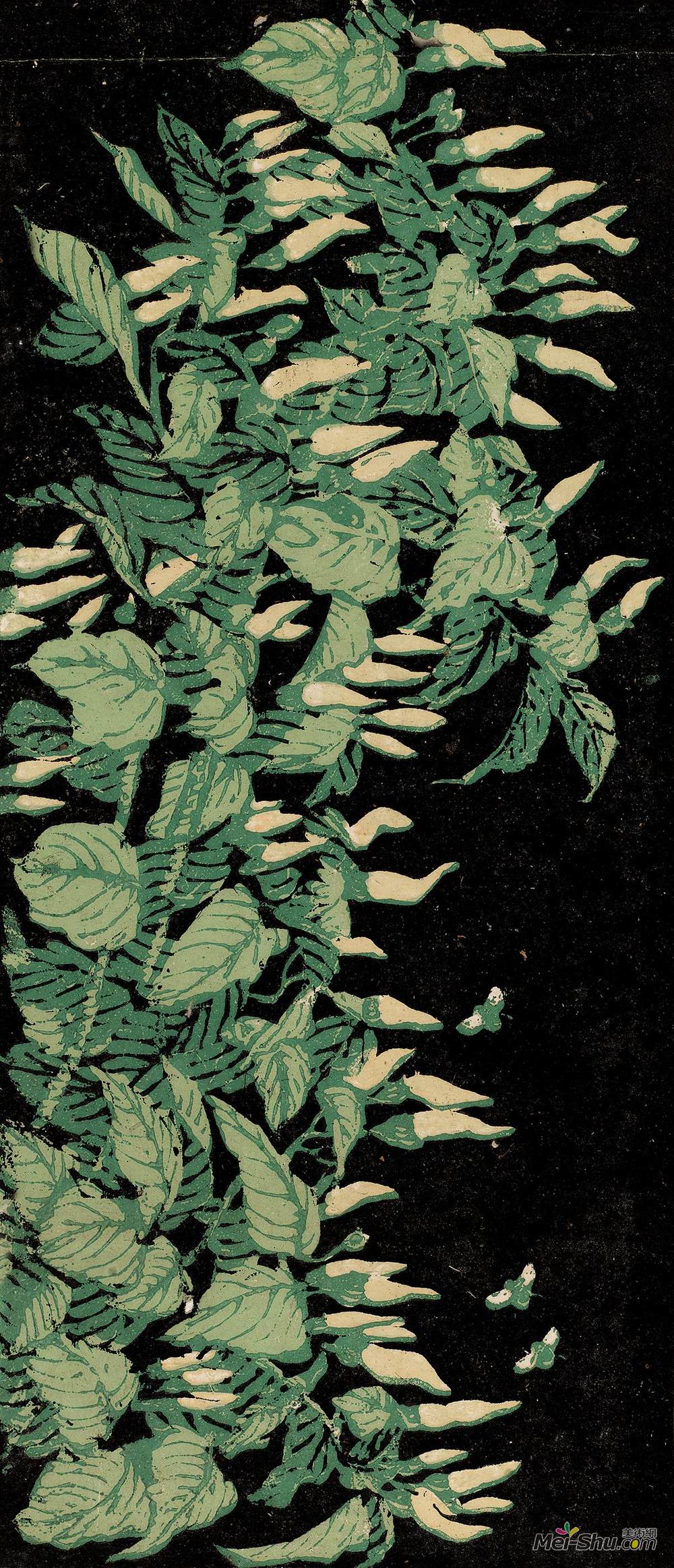 《边地鲜花(组画之一)》罗映球版画作品欣赏