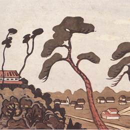 《安土风景》义郎版画高清作品