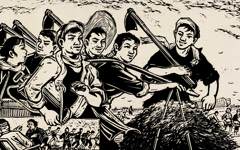 《幸福的日子（组画之一）》罗映球版画艺术作品