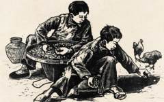 《课后》罗映球版画作品