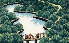 《万绿丛中》罗映球版画高清作品欣赏