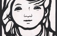 《华侨姑娘》李平凡版画高清作品