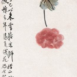 《芙蓉草虾》齐白石中国画高清作品欣赏