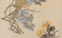 《紫藤黄花》任伯年中国画作品欣赏